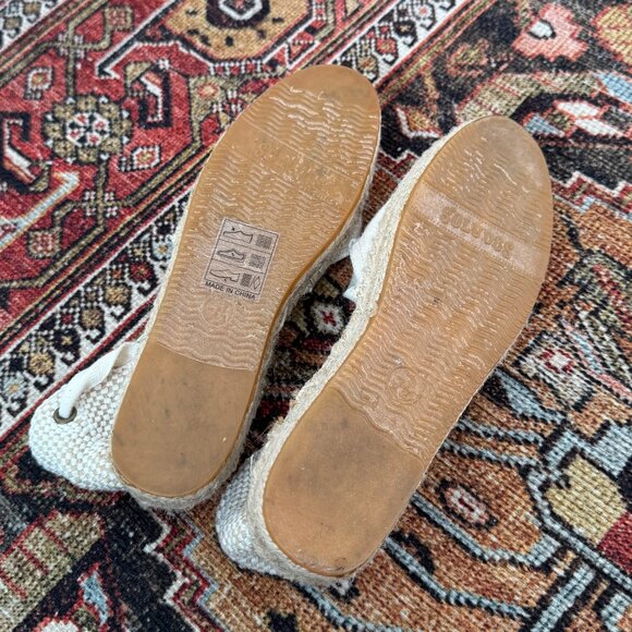 Soludos Flat Ankle Wrap Espradilles in 7.5 - Picture 4 of 6